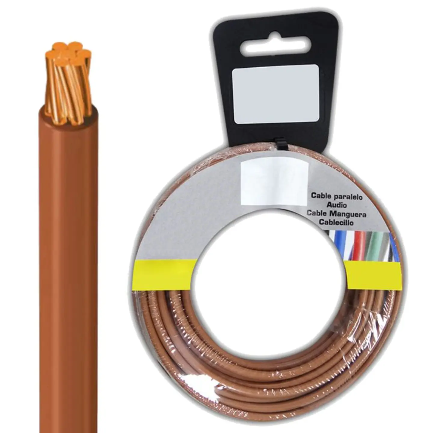 CABO ALIMENTAÇÃO ELÉTRICO 1X1.5MM² CASTANHO 5M 1