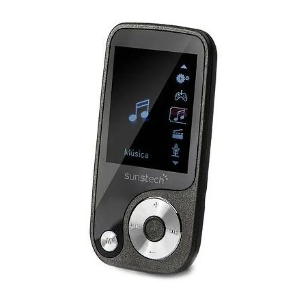 Leitor MP4 FM 4GB Preto Sunstech 1