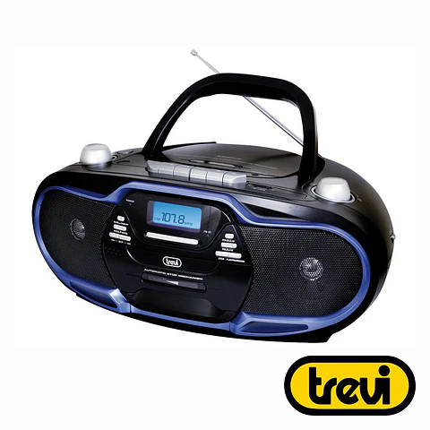 Rádio Portátil FM CD/USB/Cassete 2x10W TREVI