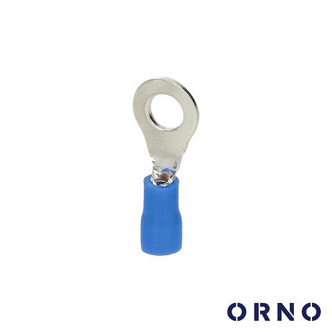 Terminal Redondo Isolado 2.5mm 100x Azul ORNO