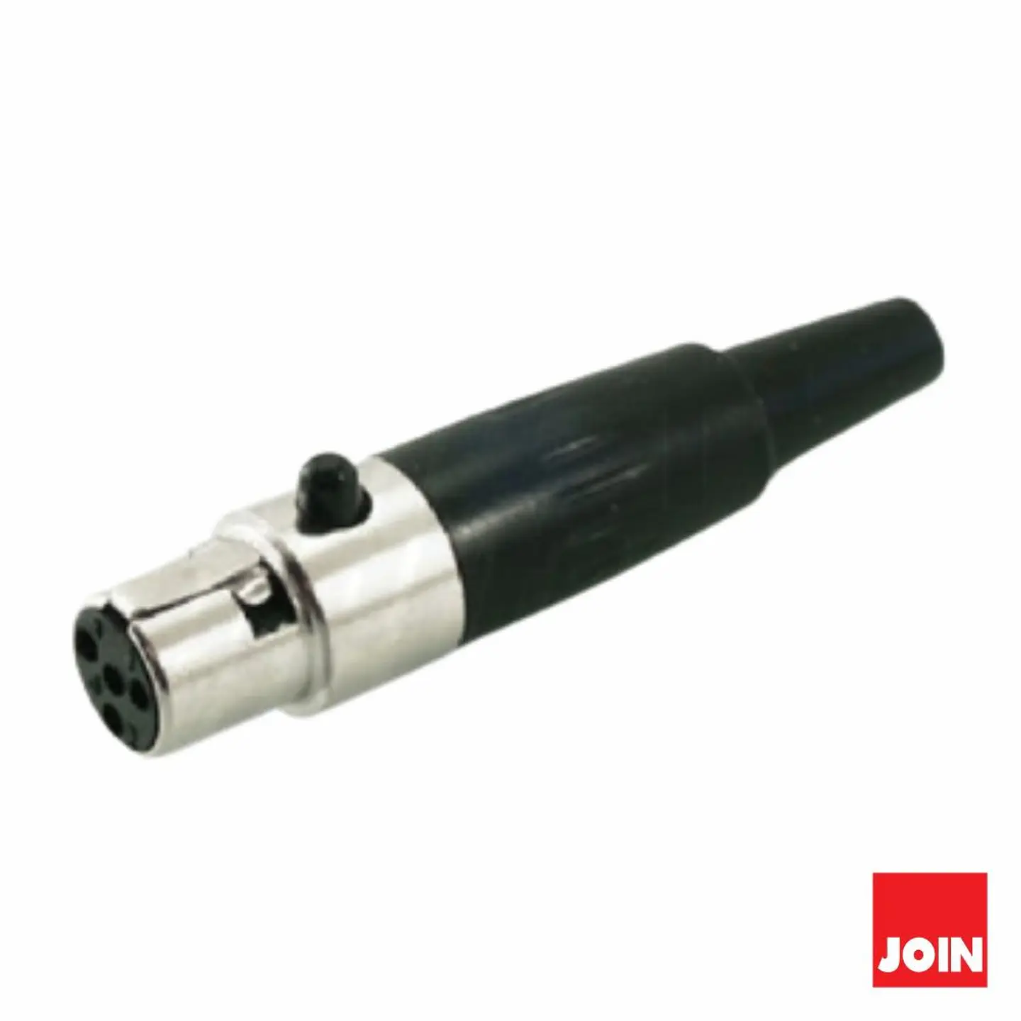 FICHA XLR MINI 4P FÊMEA C/ BLOQUEIO 1