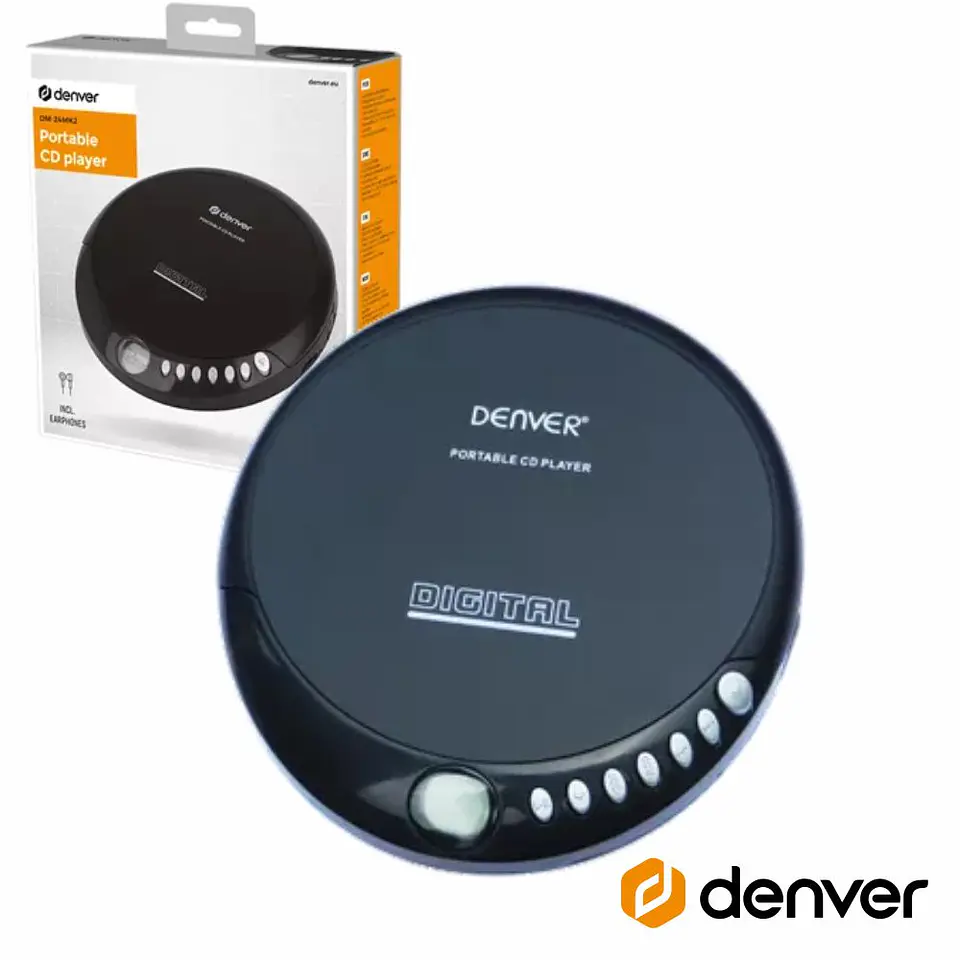 LEITOR DE CD PORTÁTIL DISCMAN DENVER 1