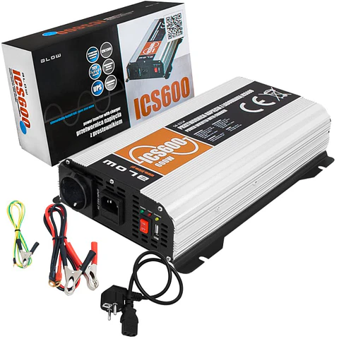 CONVERSOR 12V-230V 600W Onda Pura
