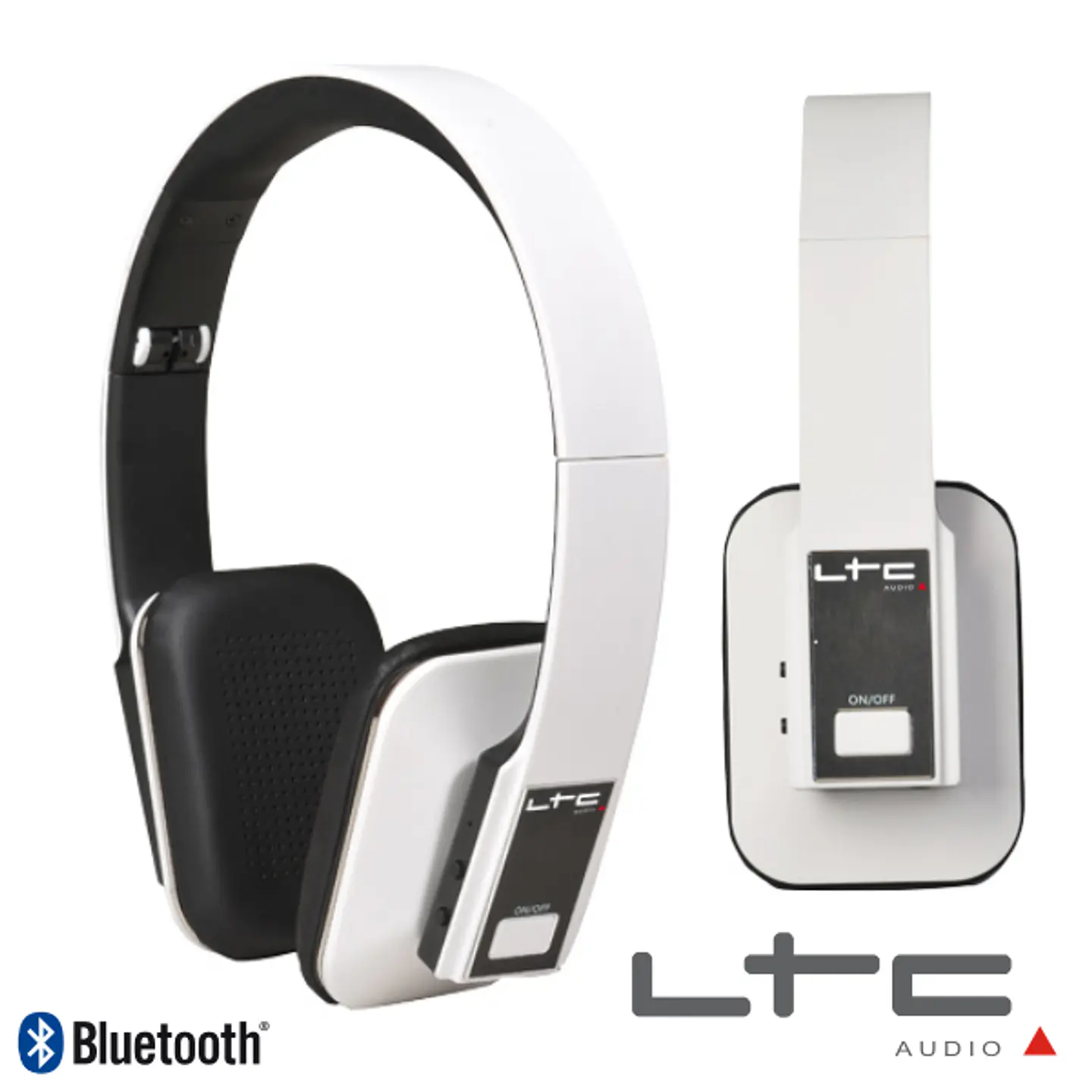 AUSCULTADORES BLUETOOTH DJ S/ FIOS ARTICULADOS BRANCOS LTC 1