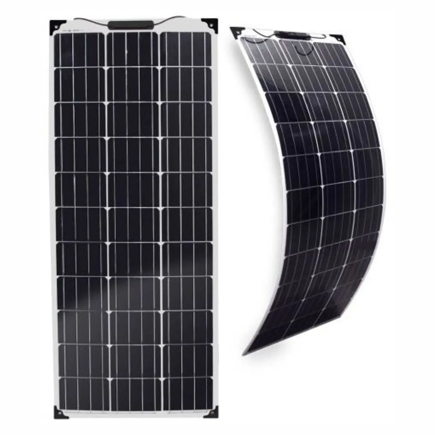 Painel Fotovoltaico Flexível Silicio Monocristalino 36V 100W 1