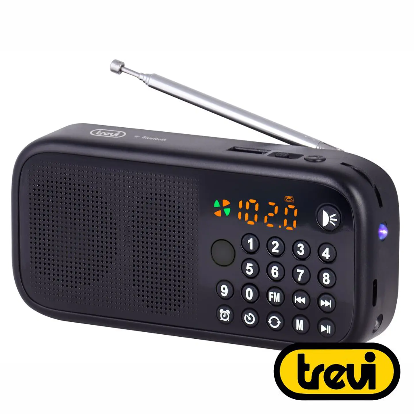 Rádio Portátil LCD AM/FM Bluetooth USB / MicroSD TREVI 1