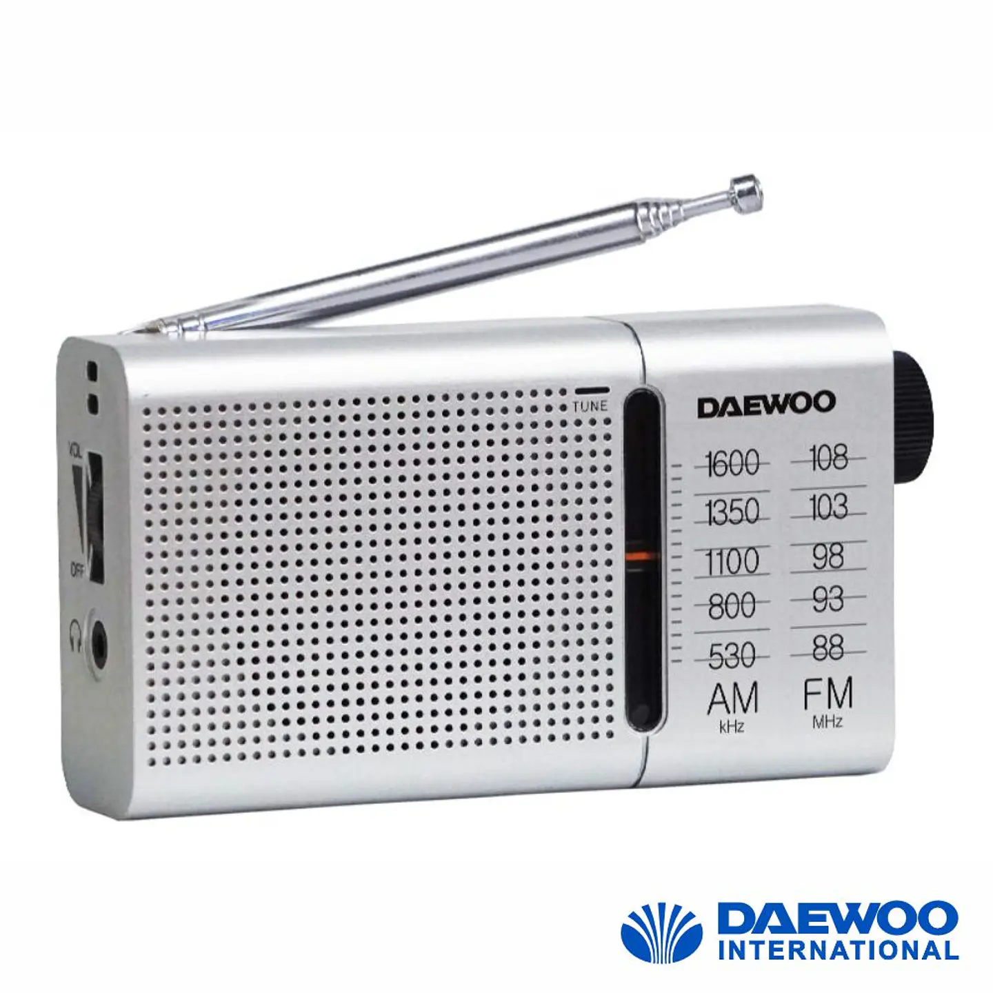 Rádio Portátil AM/FM Cinzento DAEWOO 1