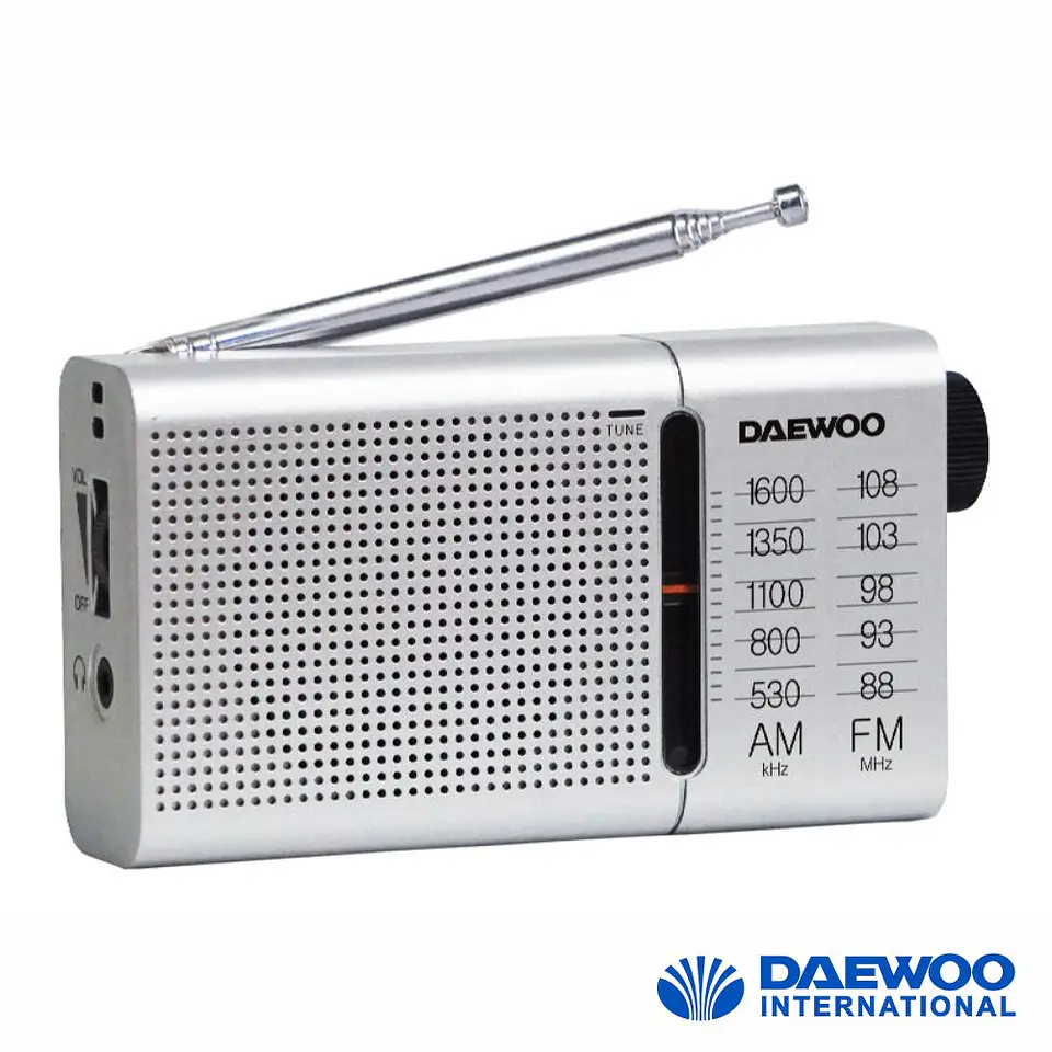 Rádio Portátil AM/FM Cinzento DAEWOO 1