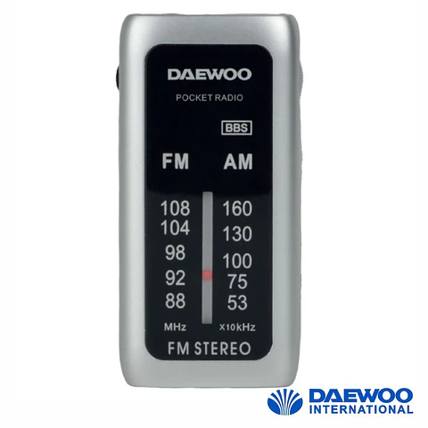 Rádio Portátil AM/FM Cinzento DAEWOO