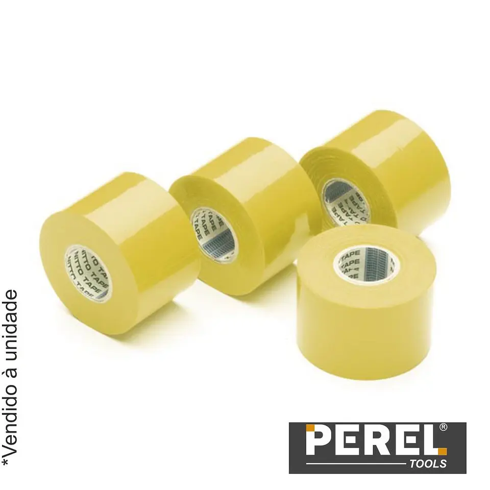 Fita Isoladora Amarela - 50 mm X 20M PEREL 1
