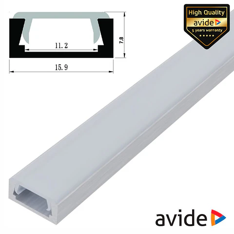 Perfil De Alumínio P/ Fita LED 1m AVIDE