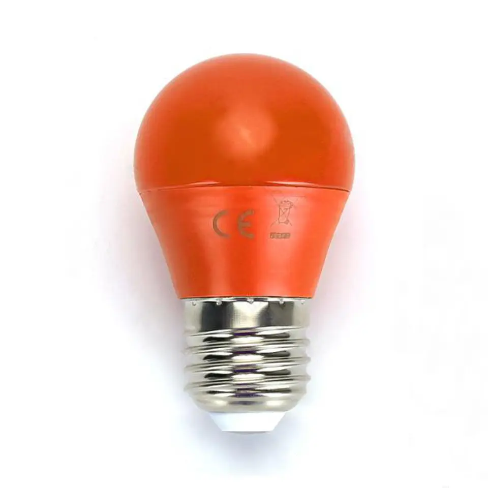 Lâmpada E27 4W= 30W 230V LED Laranja 1