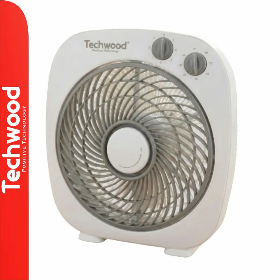Ventoinha Ø30cm 45W C/ Temporizador Branco TECHWOOD 1