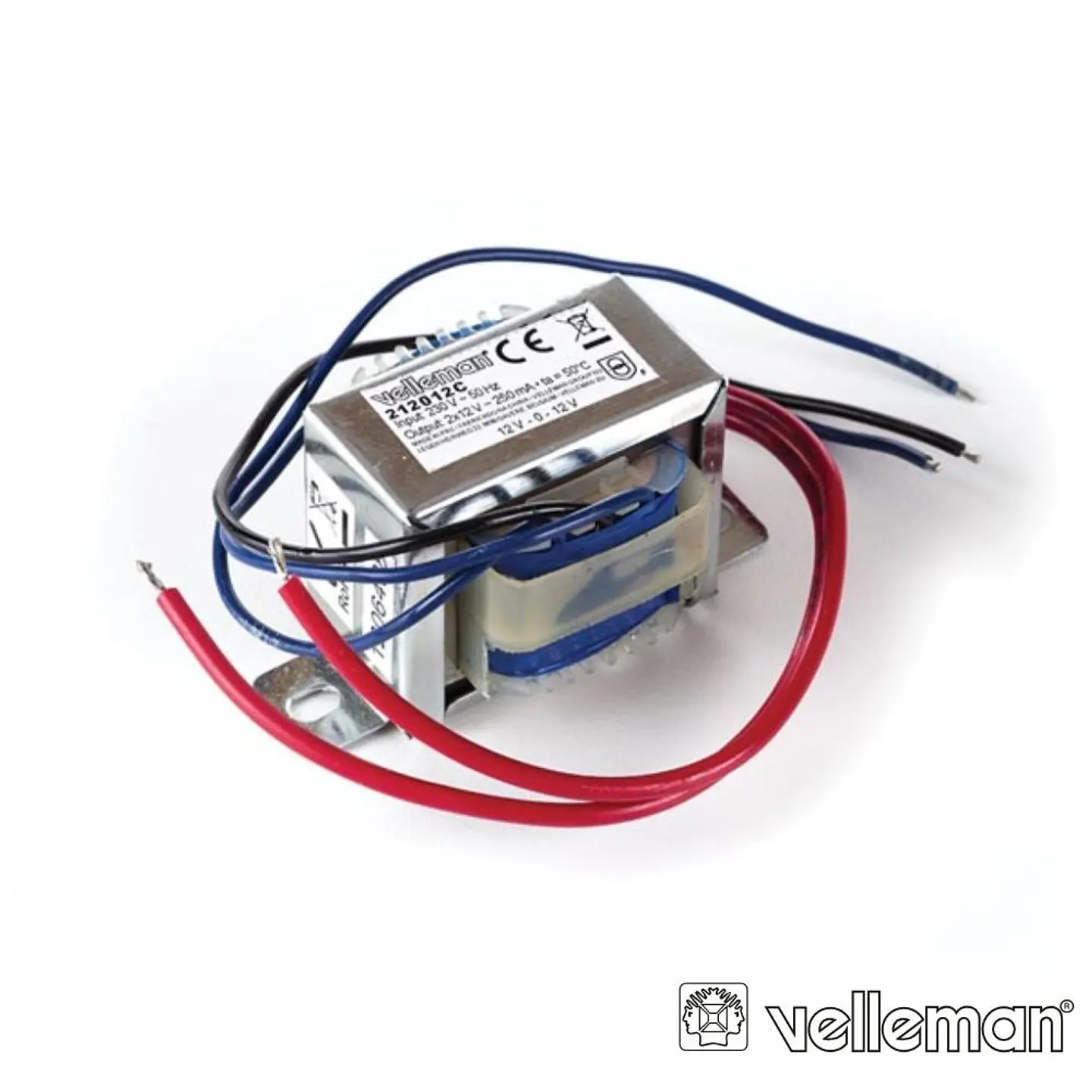 TRANSFORMADOR 12VA 2X12V VELLEMAN 1