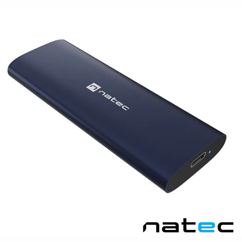Caixa Alumínio P/ Discos Rígidos RHINO M.2 NVMe Azul NATEC