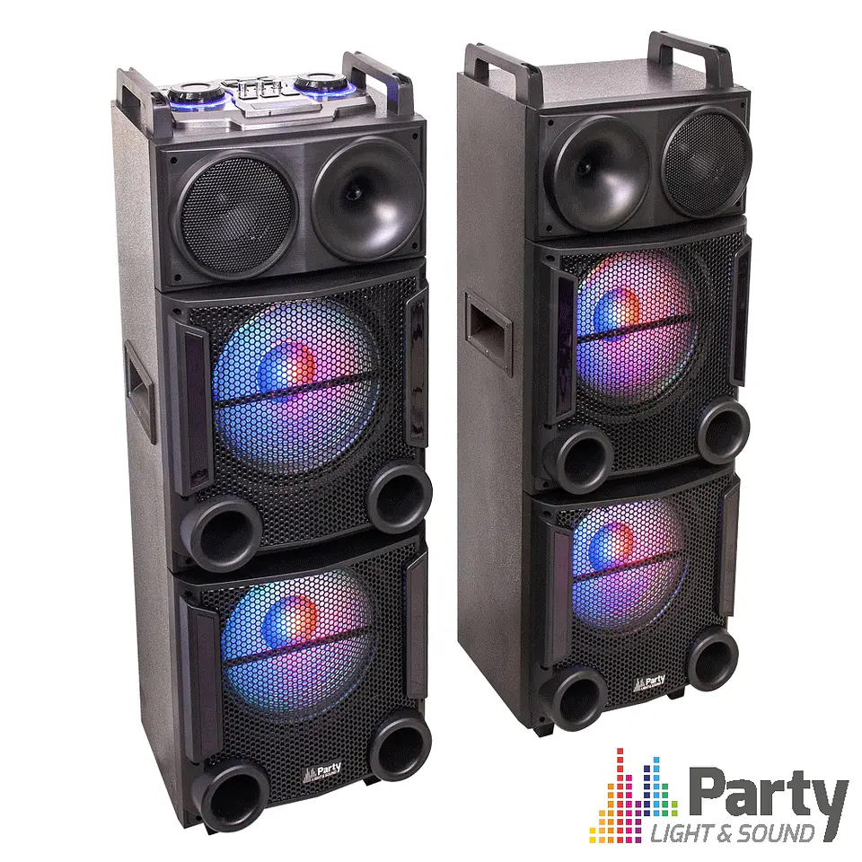 SISTEMA DE SOM COM USB, SD e BLUETOOTH 2 X 12 