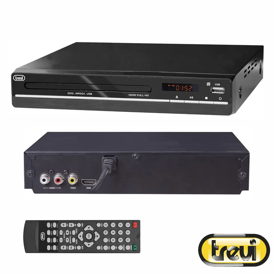 Leitor CD/DVD C/ USB  TREVI 1