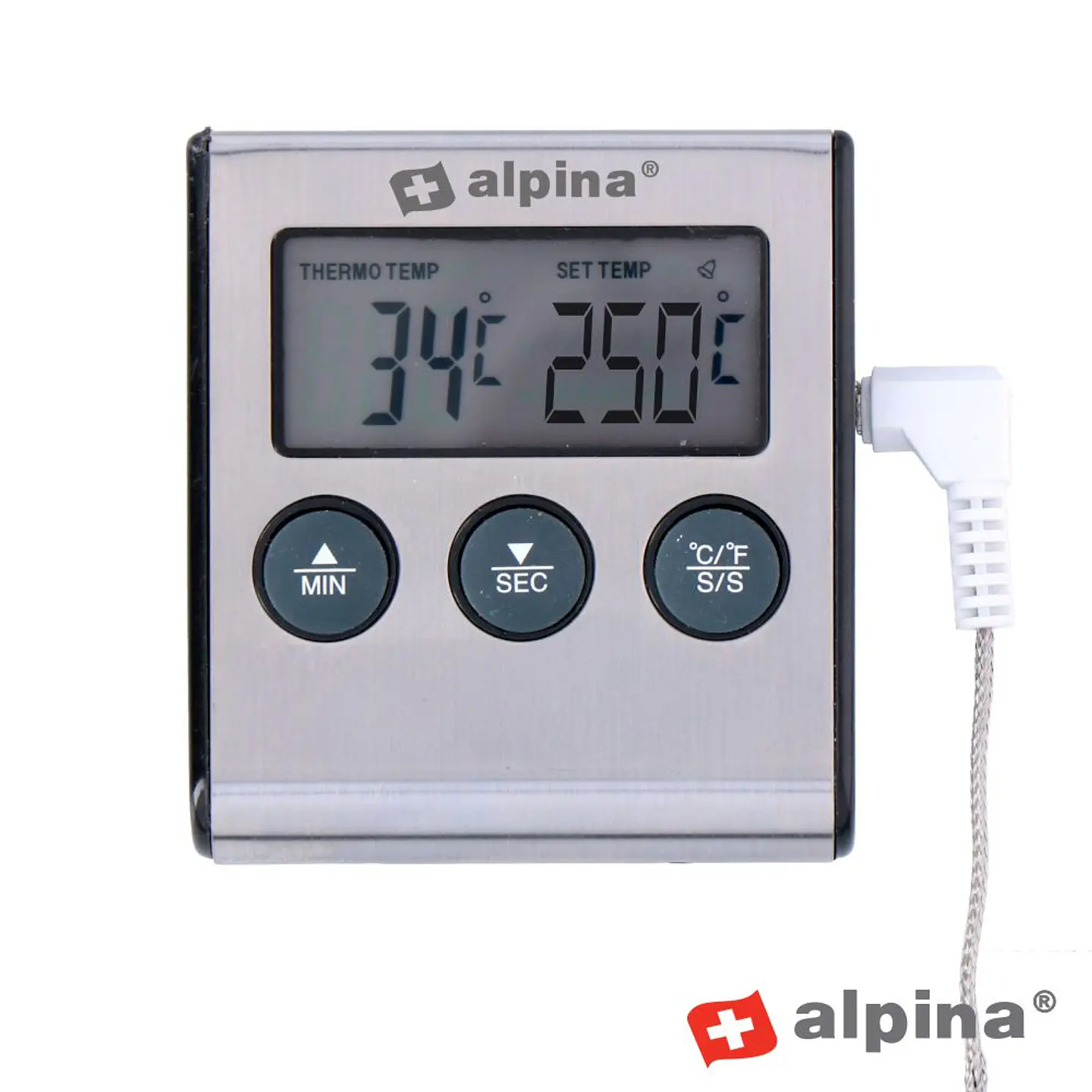 Termómetro Digital Alimentar C/ Temporizador ALPINA 1