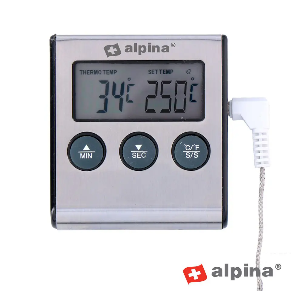 Termómetro Digital Alimentar C/ Temporizador ALPINA 1