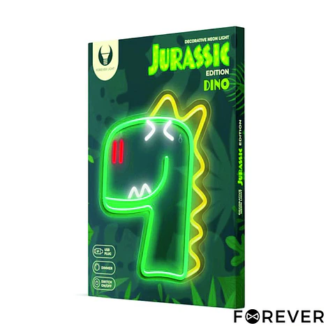 Luz LED Neon Em Forma de Dinossauro