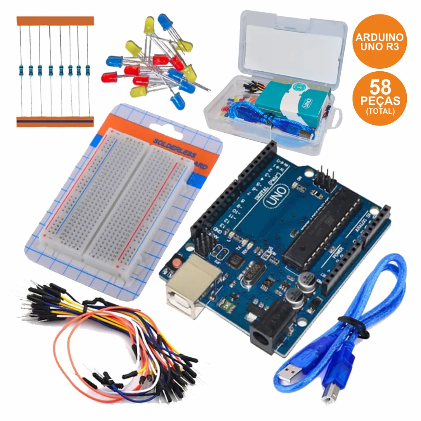 KIT INICIAÇÃO P/ ARDUINO BÁSICO 1