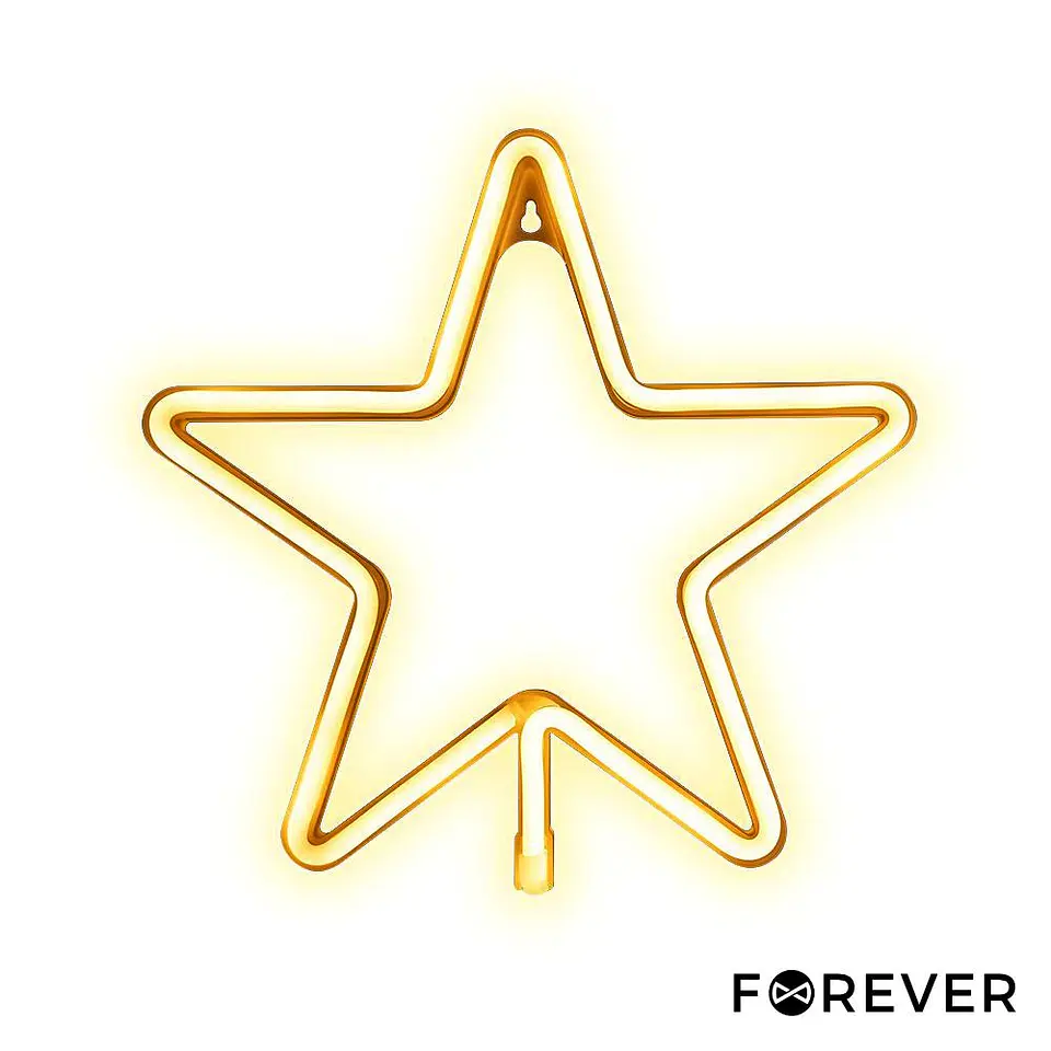 Luz LED Neon Em Forma de Estrela 1
