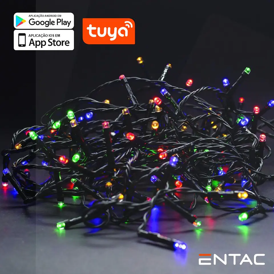 Grinalda 120 LED Multicor APP TUYA 220V 9m 1