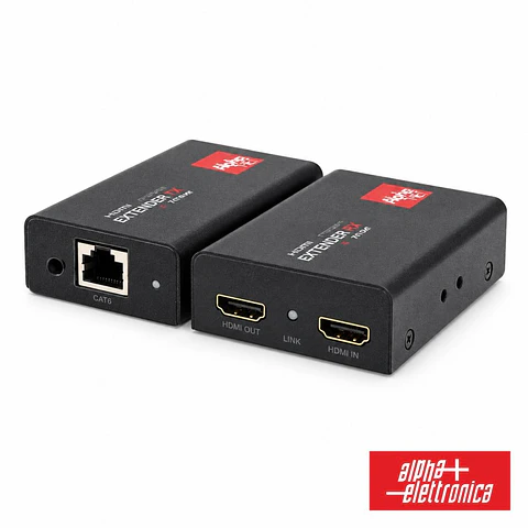 Receptor E Transmissor HDMI Via RJ45 CAT6 PoE Loop EDID 50m