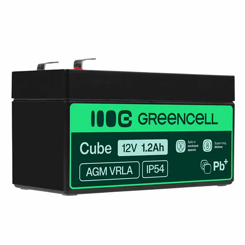 Bateria Chumbo Gel AGM 12V 1.2A GREEN CELL