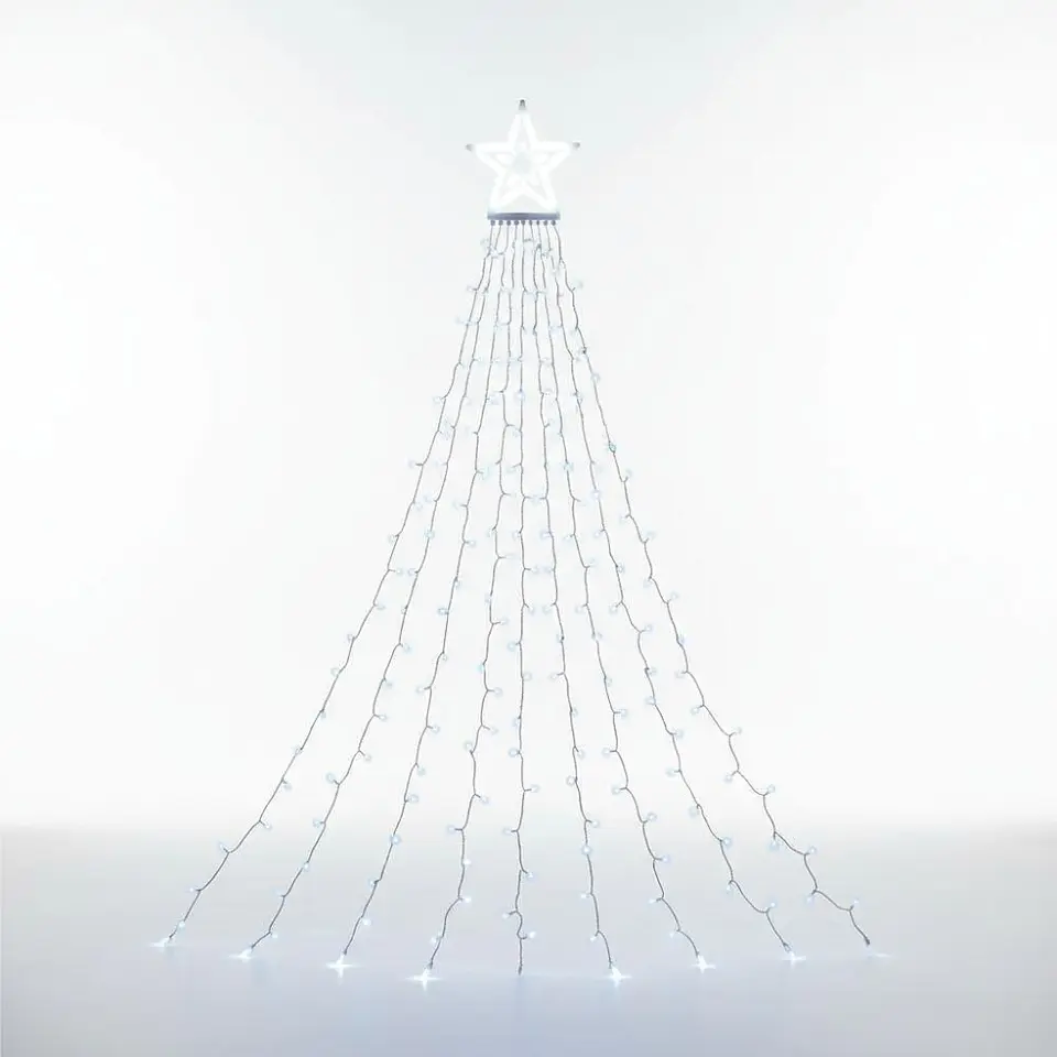 Luzes de Natal 300 LED Cortina Árvore Natal 10x2.9m ENTAC 1