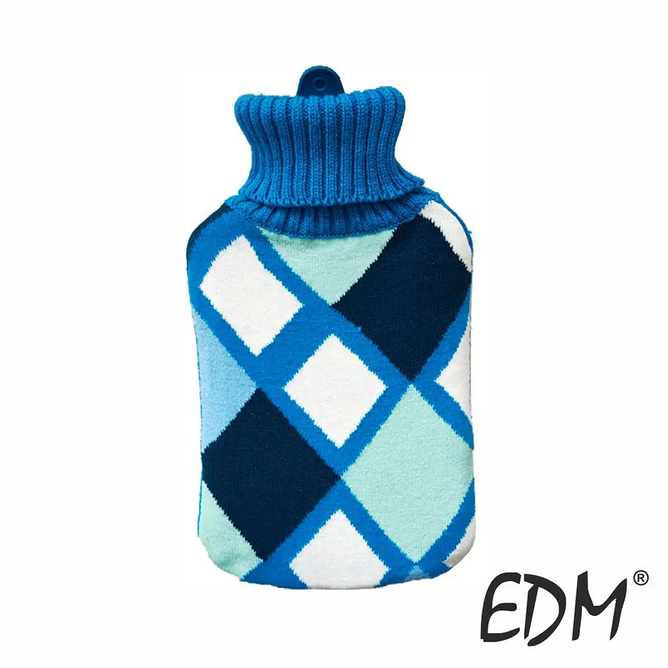 Botija De Água Quente C/ Padrão Azul 2L EDM 1