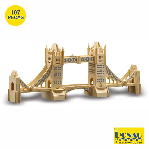 TOWER BRIDGE PAINÉIS DE CONTRAPLACADO C/ 107 PEÇAS DONAU