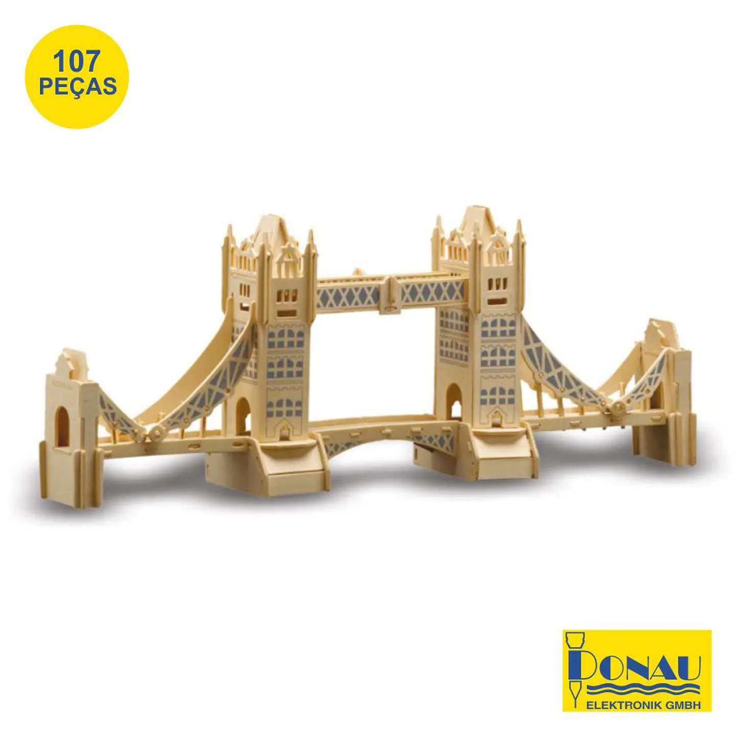 TOWER BRIDGE PAINÉIS DE CONTRAPLACADO C/ 107 PEÇAS DONAU 1