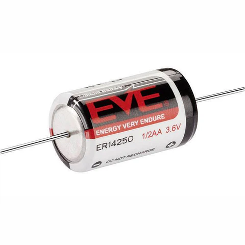 Pilha Lítio 1/2AA ER14250 3.6V C/ Fios 1200mA