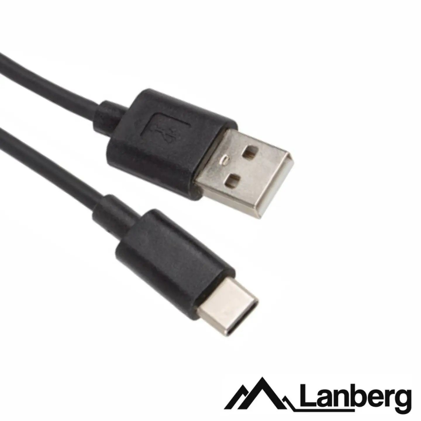 Cabo USB-A 2.0 Macho / USB-C Macho 1m Preto LANBERG 1