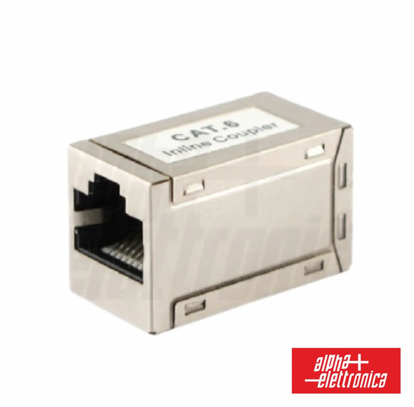Ficha Adaptadora RJ45 8p8c CAT6a Fêmea / Fêmea Metálico 1