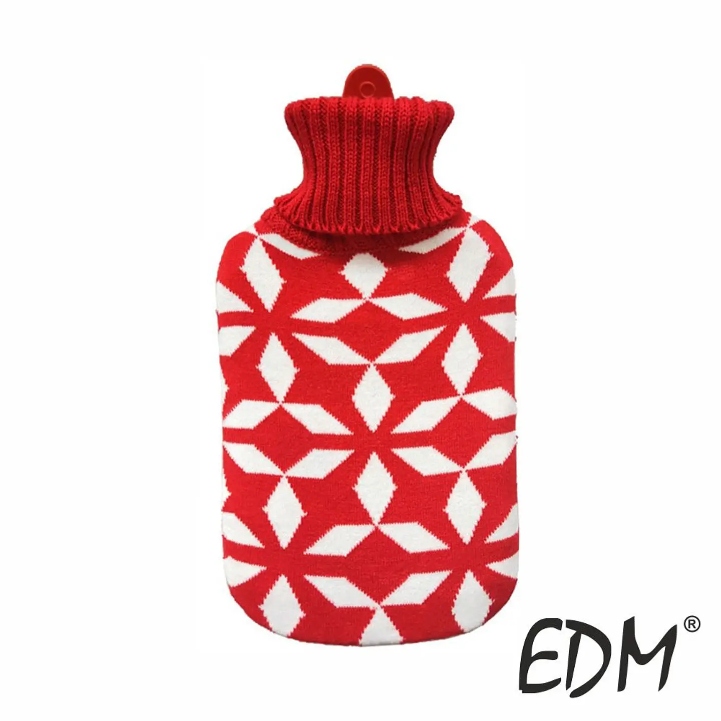 Botija De Água Quente C/ Padrão Vermelho 2L 1