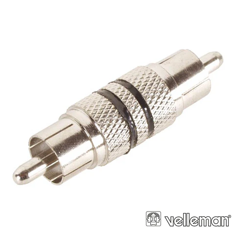 Ficha Adaptadora Rca Macho / Macho VELLEMAN