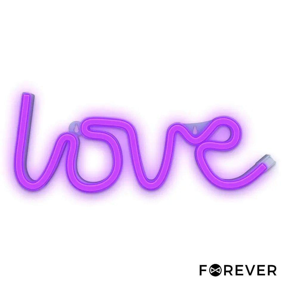 Luz LED Neon Em Forma de Letras LOVE 1