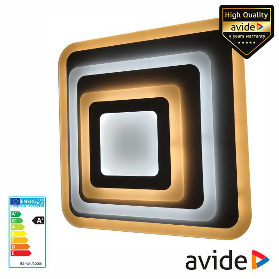 Candeeiro Teto/Parede LED 92W 3000K-4000K-6400K AVIDE 1