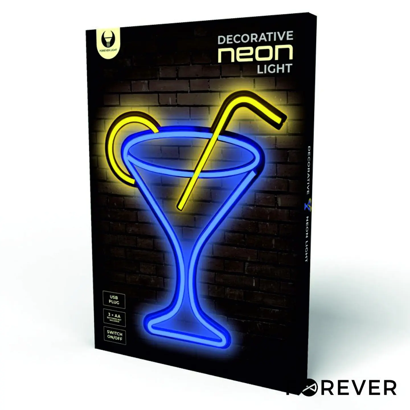 Luz LED Neon Em Forma de Cocktail 1