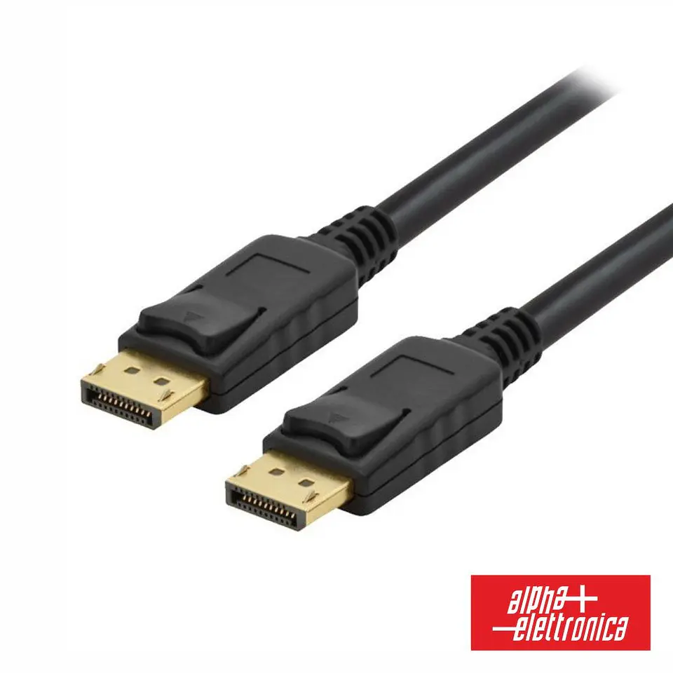 Cabo Displayport Macho / Macho Preto 5m ALPHA 1
