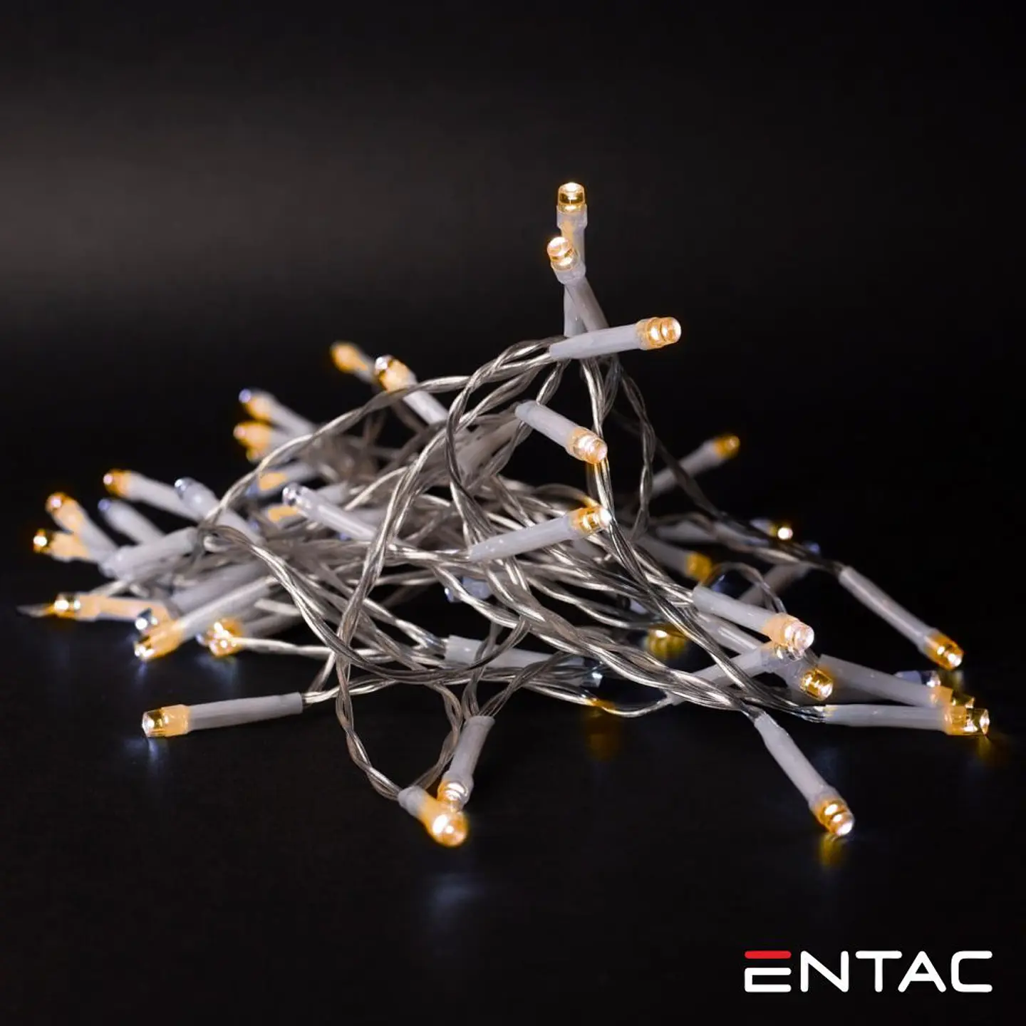 Grinalda de 10 LEDs Branco Quente 1M ENTAC 1