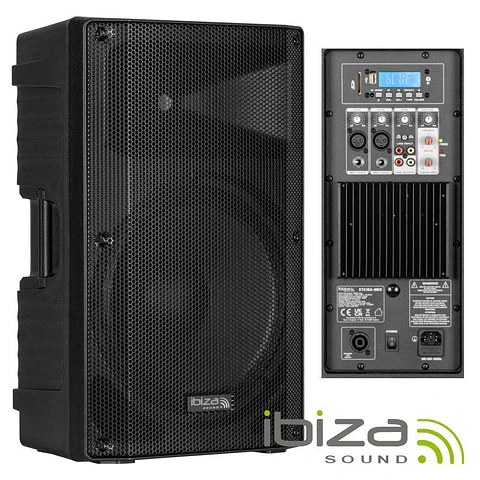 Coluna Bi-Amplificada 12" 500Wmáx BT/TWS IBIZA