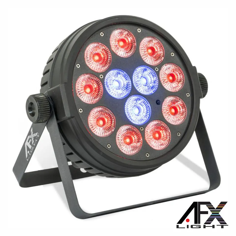 Projetor Par C/ 12 LEDS 12W RGBW DMX AFXLIGHT 1