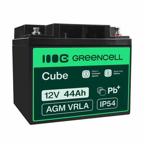 Bateria Chumbo Gel AGM 12V 44A GREEN CELL