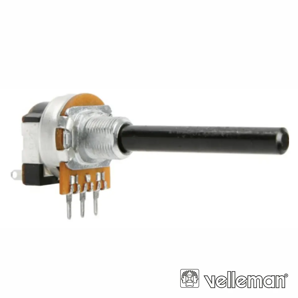 POTENCIÓMETRO LINEAR 220K METÁLICO C/INTERRUPTOR 1