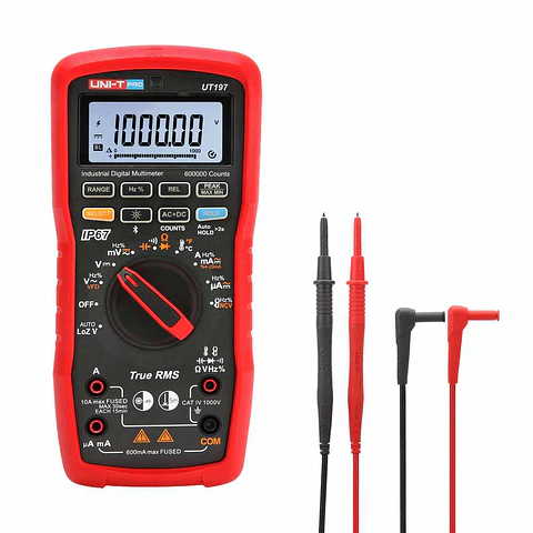 Multímetro Digital 1000V 10A 600MOhm True RMS UNI-T