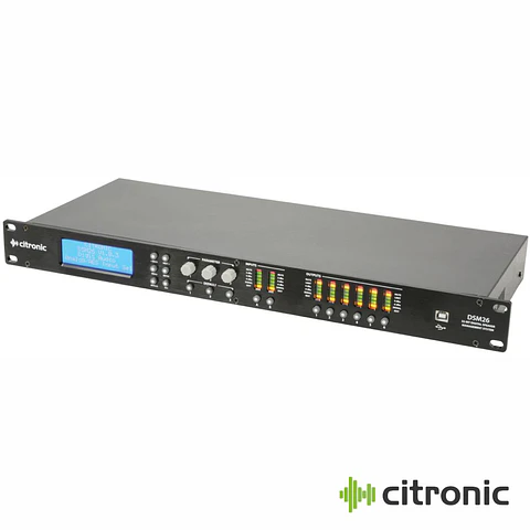 Sistema De Gestão De Colunas 2x6 DSP LAN CITRONIC