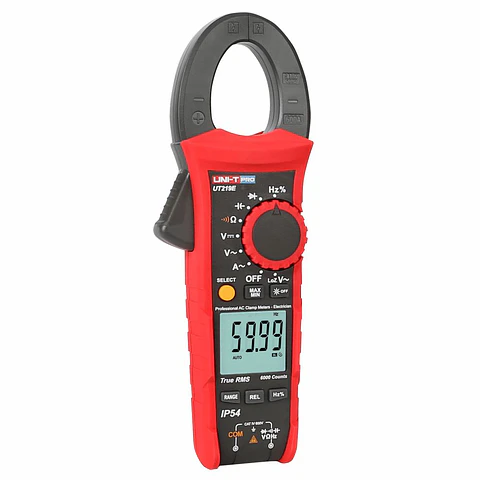 Pinça Amperimétrica Digital 600A 600V 60MOhm TrueRMS UNI-T